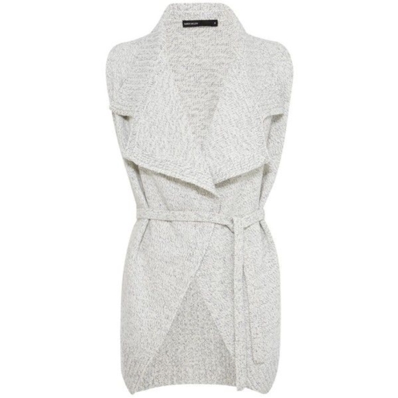 Karen Millen • Belted Sweater Vest Cardigan - Picture 2 of 9